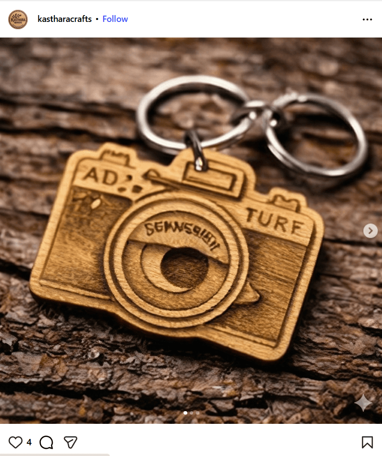 Digital concepts ➡️ Real wood. 🪵✨ While we calibrate the laser for our official launch, we are mocking up our very first keychain designs! We want to engrave the things that matter most to you, but we need your help deciding what to cut first. Which of these digital sketches should we physically bring to life this week? 1️⃣ Home Sweet Home 🏠 2️⃣ The Bike 🏍️ 3️⃣ The Camera 📸 Drop your vote in the comments below! 👇